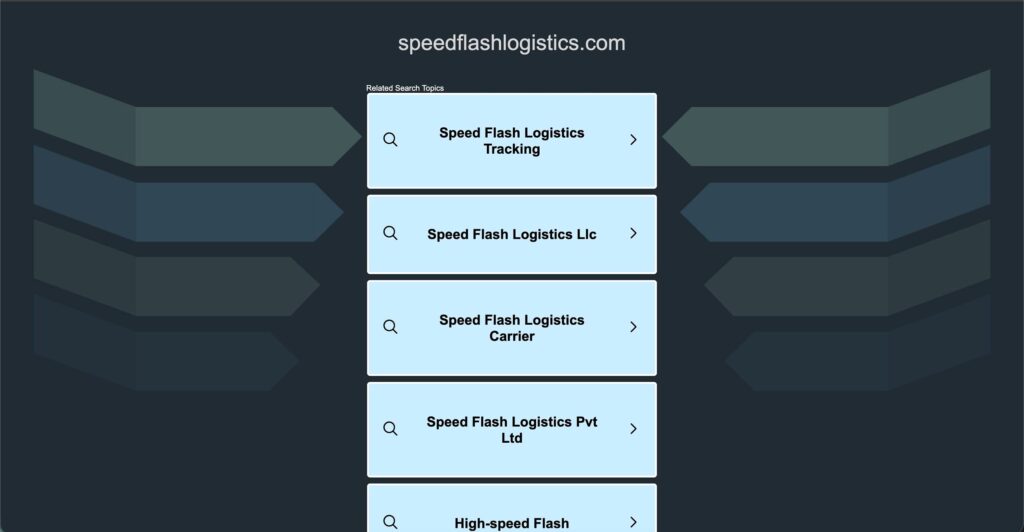 Speedflashlogistics