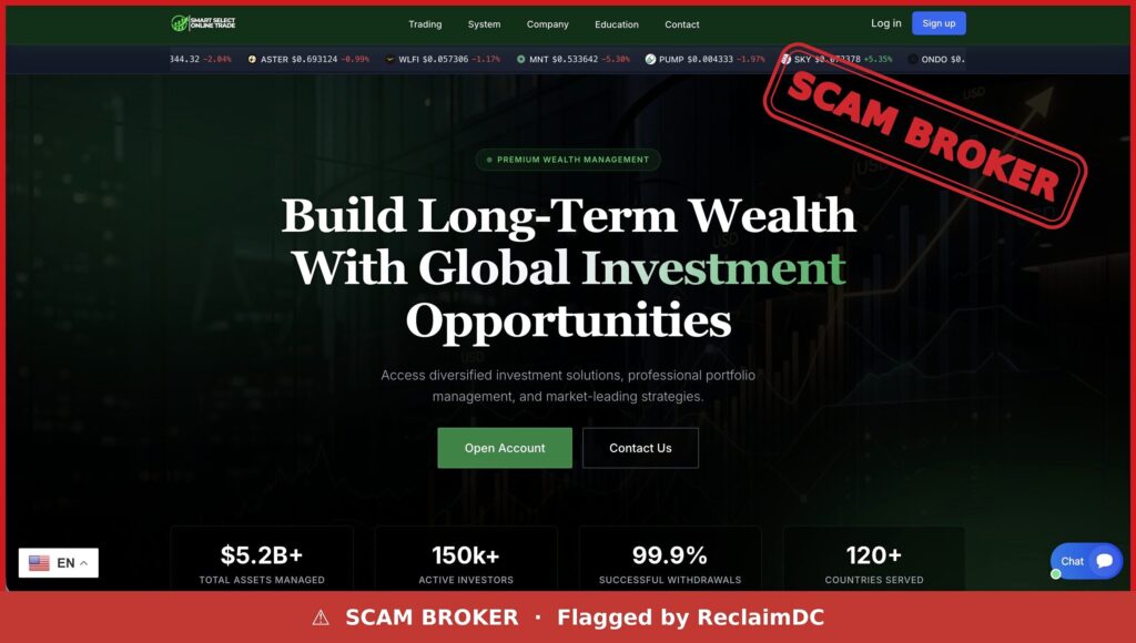 SmartSelectOnlineTrade_SCAM_smartselectonlinetrade-com