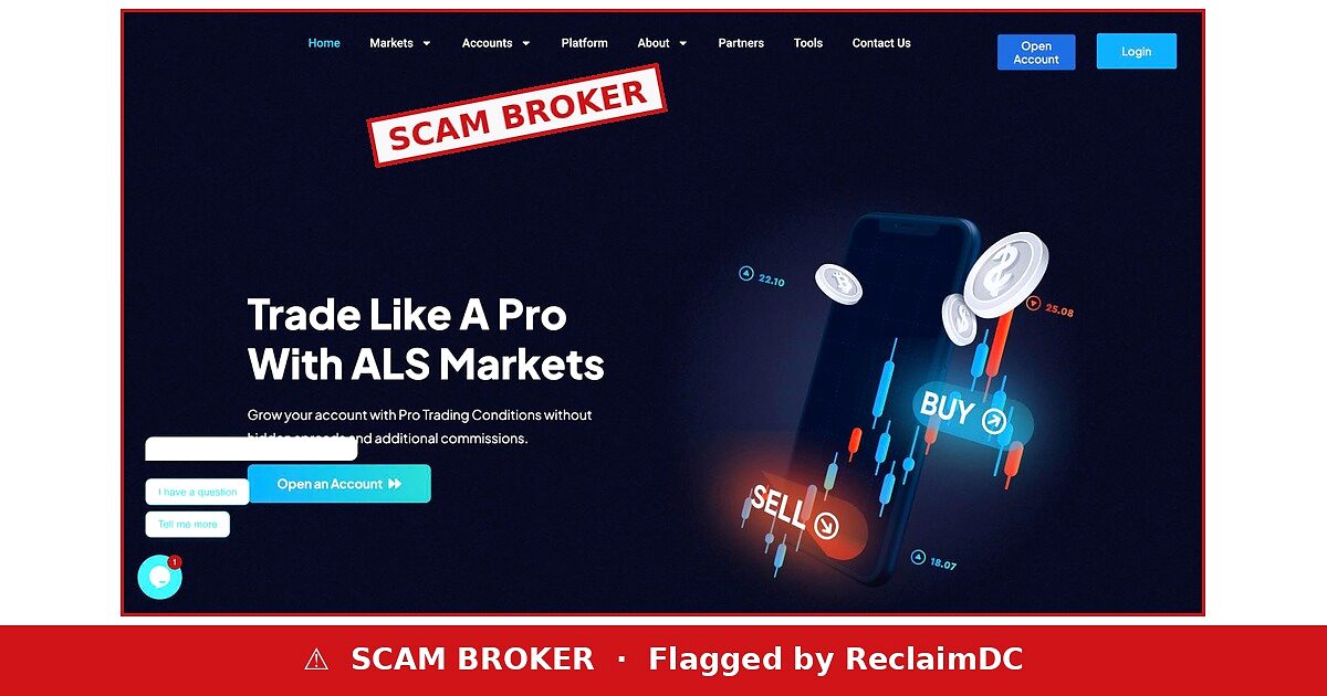 ALS Markets scam broker warning
