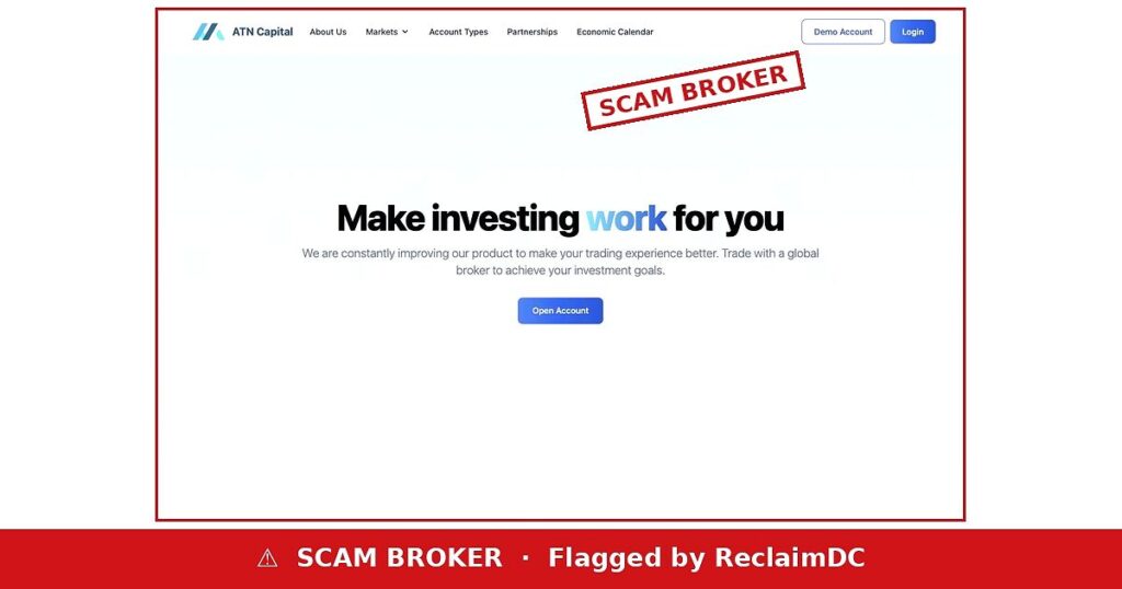 ATN Capital scam broker warning