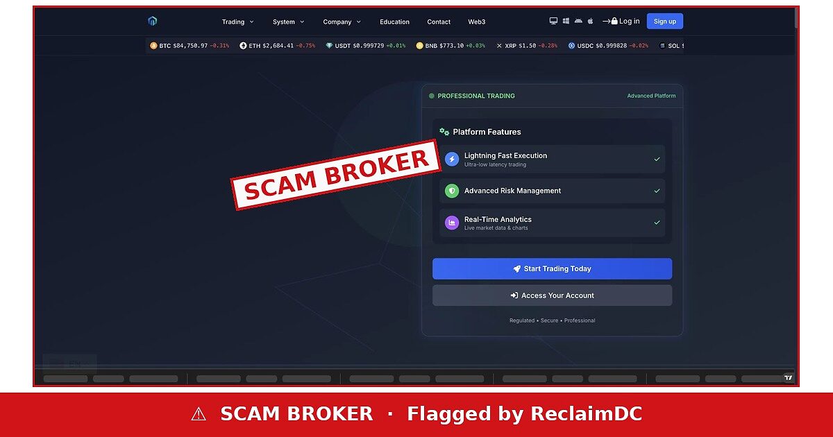 Apex Crypto Forex Tradings flagged as scam broker