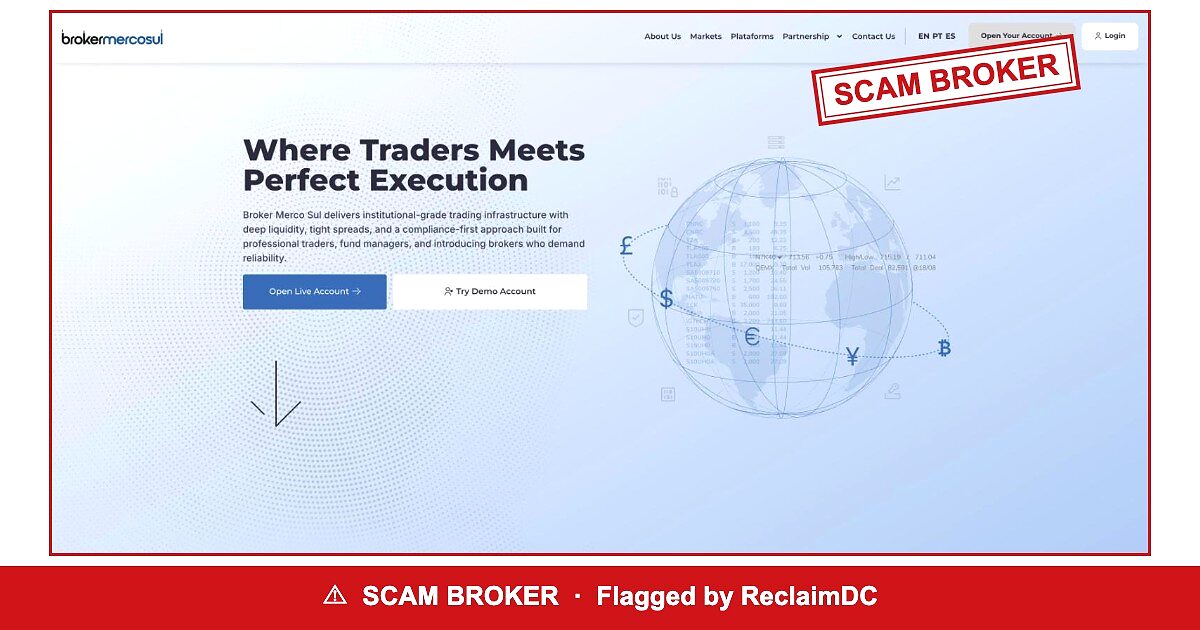 Broker Merco Sul flagged by regulators