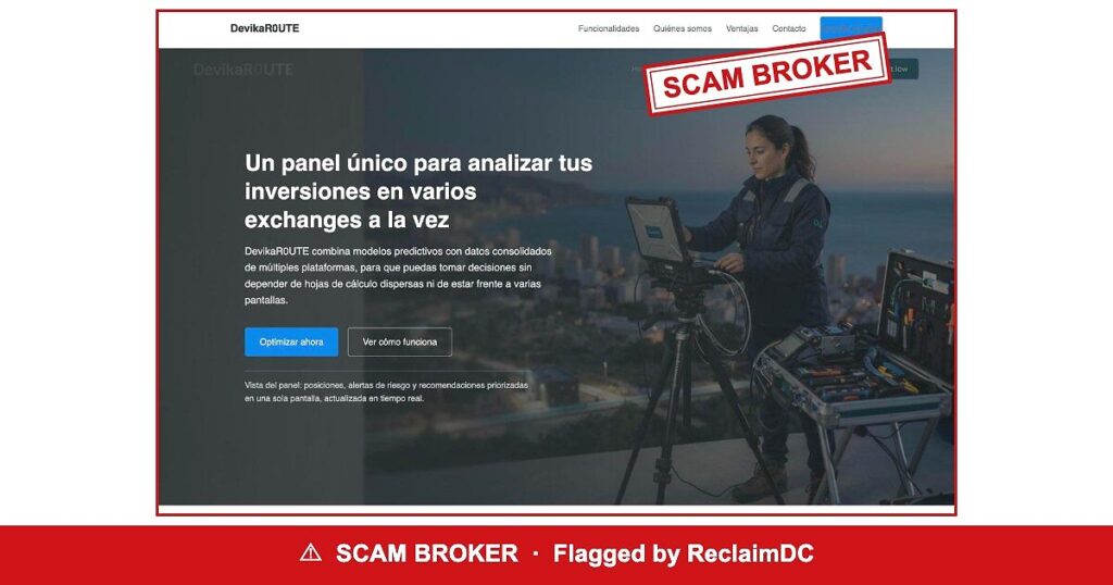 DevikaR0UTE — flagged scam broker