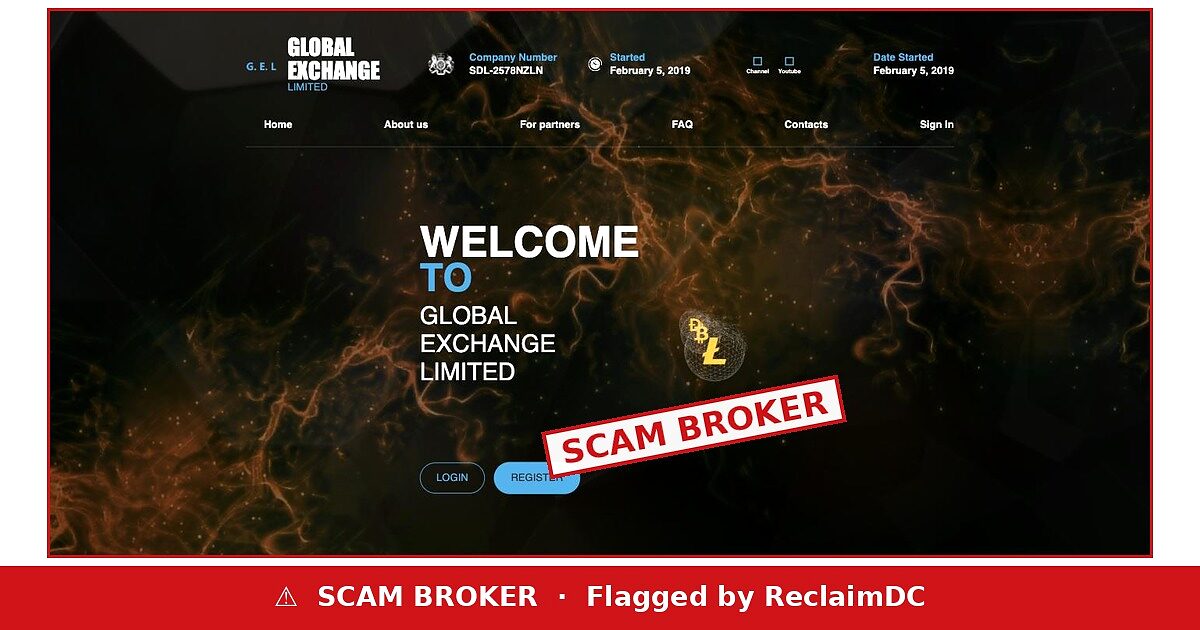 Global Exchange Limited flagged as scam broker