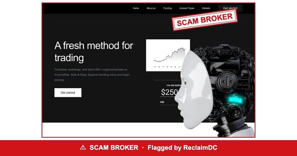 IncomeMax — flagged scam broker