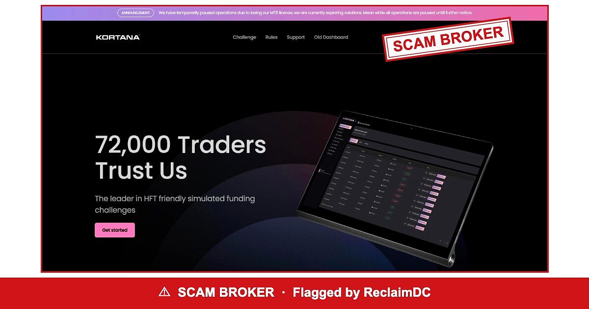 Kortana FX — flagged scam broker