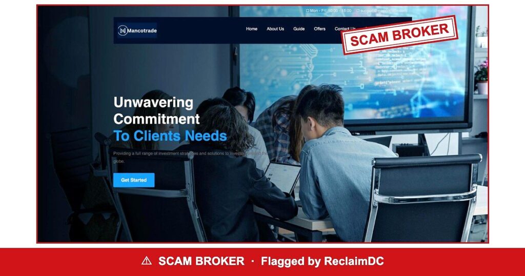 Mancotrade — flagged scam broker