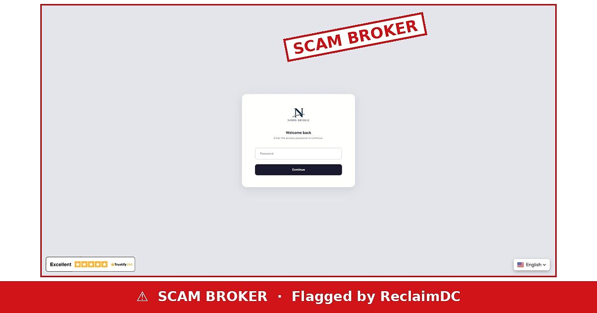 Nord Bridge scam warning — ReclaimDC