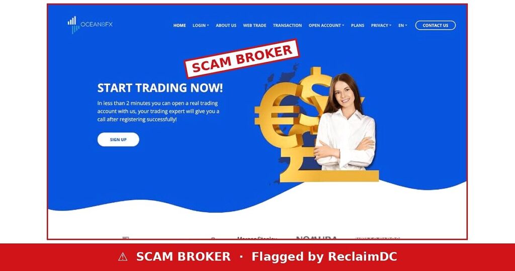 Ocean8FX scam broker warning