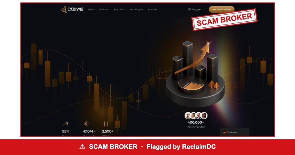 Prime Finance Ltd — flagged scam broker