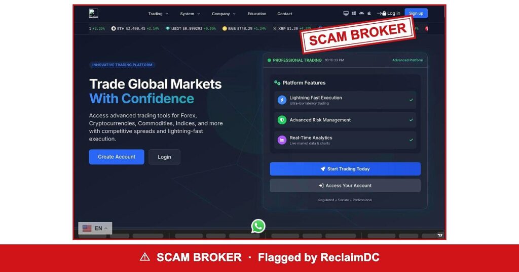 Prime Republicans Platform — flagged scam broker