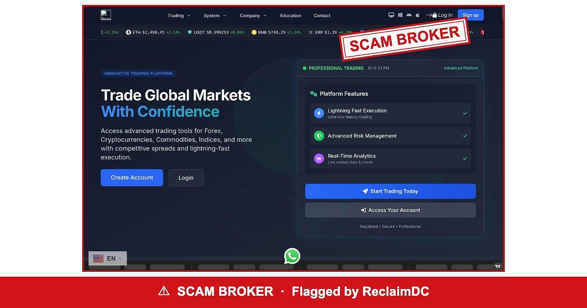 Prime Republicans Platform — flagged scam broker