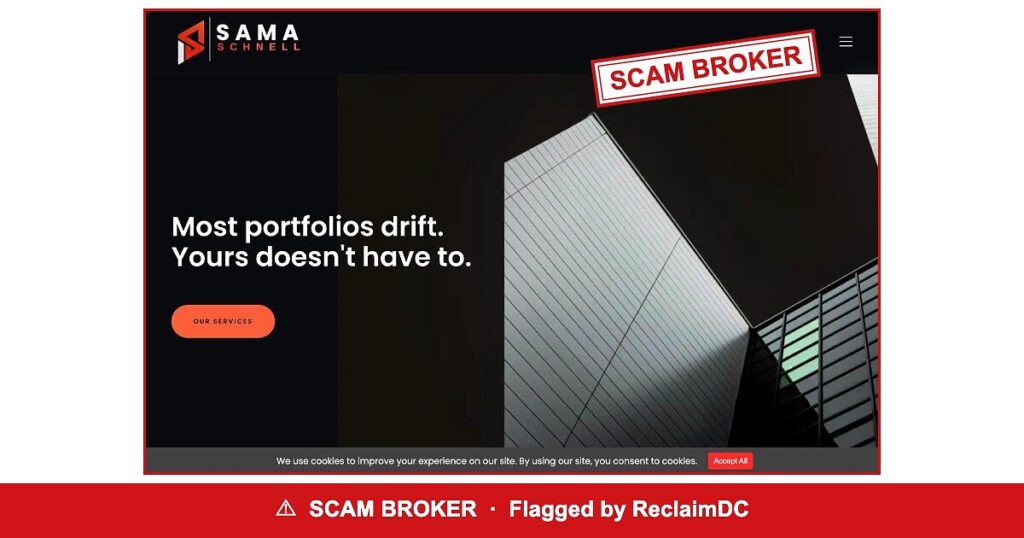 Sama Schnell — flagged scam broker