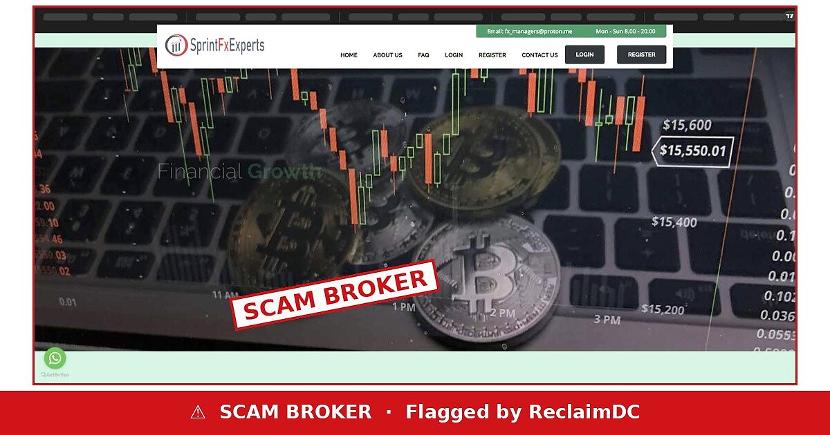 Sprintfxexperts flagged as scam broker