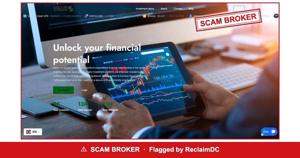Valley Equity Management — flagged scam broker