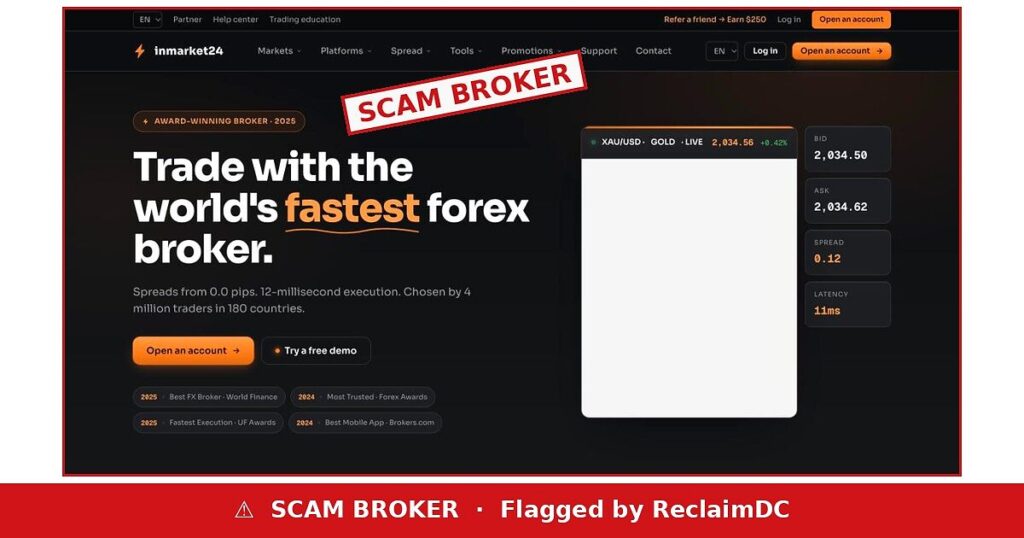 inmarket24 scam broker warning
